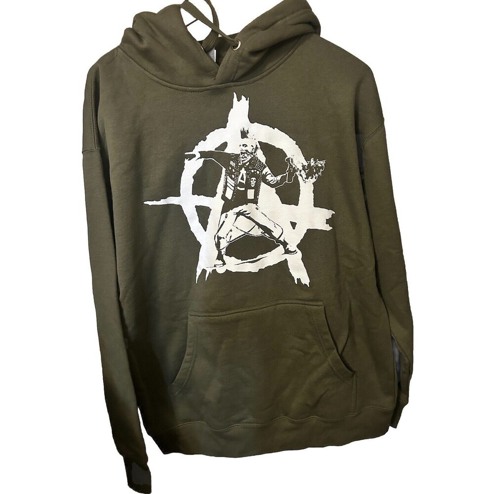 Sons of Anarchy - Misfits band Hoodie Men's L Green Pullover New